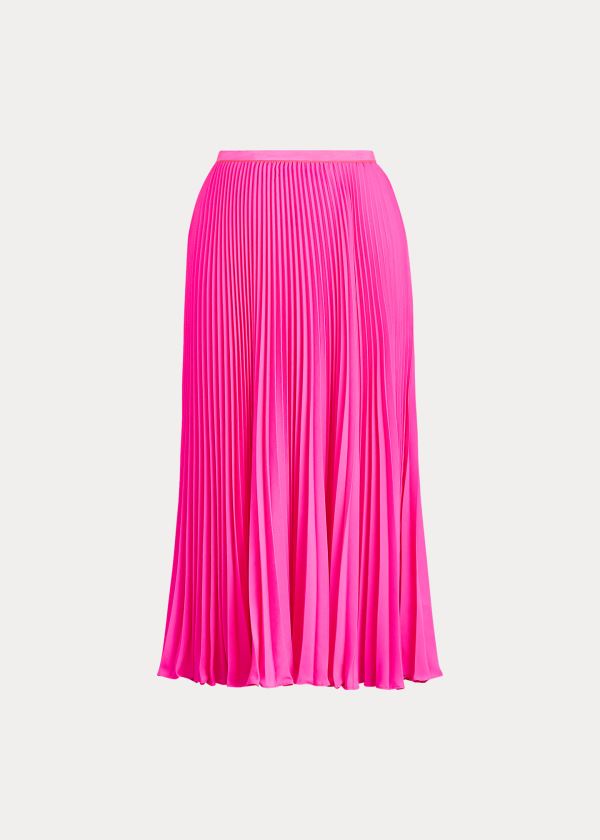 Polo Ralph Lauren Pleated Midi Kort Nederdel Dame Danmark (HPYRE8791)